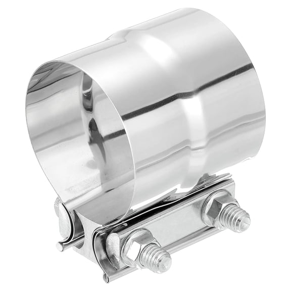 2.8 Inch Exhaust Clamp, 304 Stainless Steel Butt Joint Band Clamp