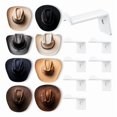 thumbnail image 1 of 2.8 Inch Hat Hooks for Wall - (8 Pack) Cowboy Hat Rack,Cap Holder, Organizer for Baseball Caps, Western Room Decor White, 1 of 6