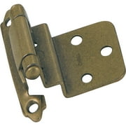 2/8-Inch Inset Face Mount Self-Closing Hinge Antique Brass 2-Pack - Laurey 28605