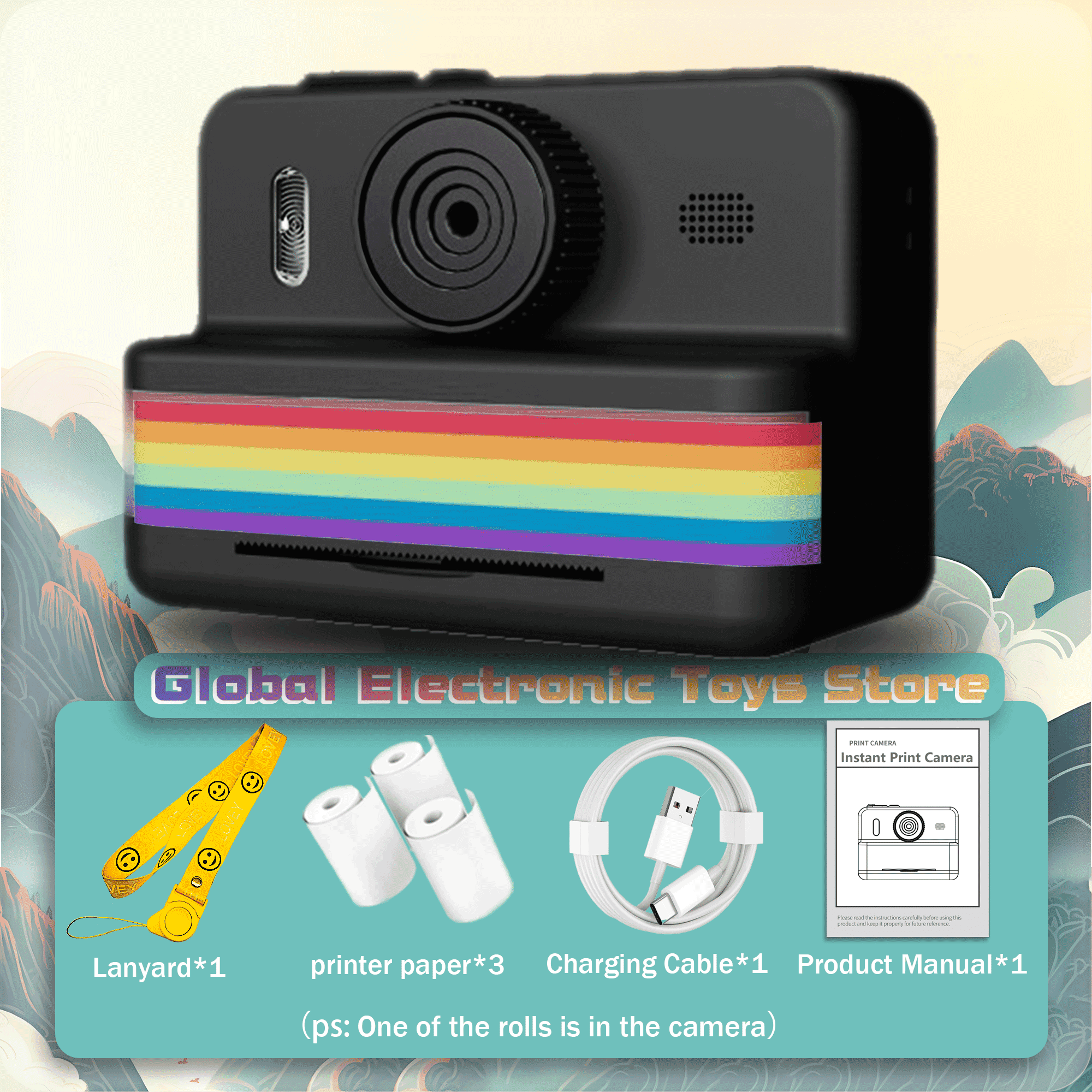 2.8 Inch Large Screen Instant Print Camera, HD Digital Video Camera for ...