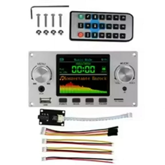 2.8 Inch TFT Color LCD Lossless MP3 Decoder Board Bluetooth 5.3 Stereo Audio FLAC WAV APE Decoding USB TF MP3 Silver