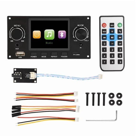 2.8 Inch TFT Color Screen Lossless Audio Decoding Board Module Support I2S Digital Audio Output Player Black