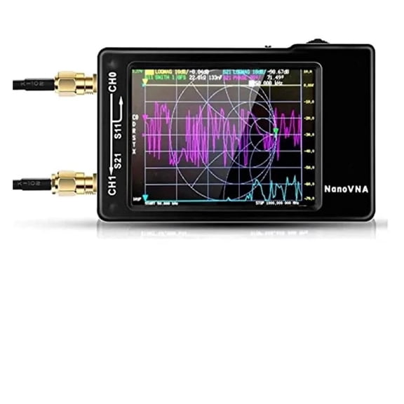 2.8 Inch Vector Network Antenna Analyzer 10KHz-1.5GHz MF HF VHF UHF With SD Card Slot V3.6 Version Spectrum Analyzer
