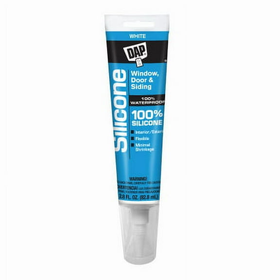 2.8 OZ Clear 100% Silicone Rubber Sealant Protect & Seal, Each