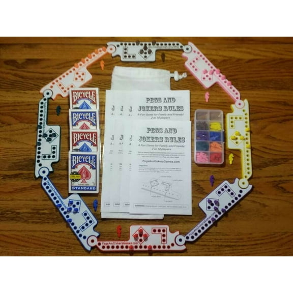 2-8 Player Pegs and Jokers or Marbles NEW American Made in USA Family Game Night