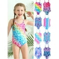 thumbnail image 1 of 2-8 Years Girls Swimsuits One-Piece Bathing Suits Kids Sport Summer Beach Swimwear, 1 of 12