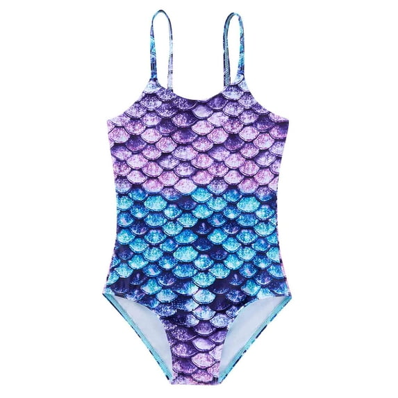 2-8 Years Girls Swimsuits One-Piece Bathing Suits Kids Sport Summer Beach Swimwear