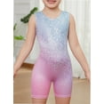 thumbnail image 1 of 2-8 Years Gymnastics Leotards for Girls Sparkly GradientBiketards Unitards Athletic Tumbling Outfit, 1 of 6