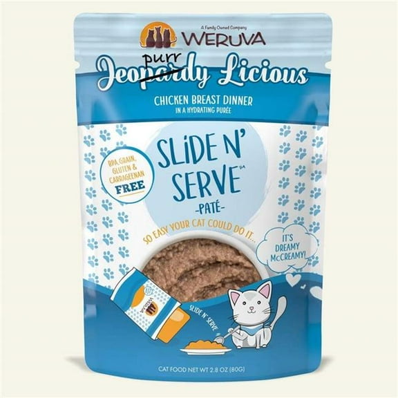 2.8 oz Cat Slide & Serve Jeopurrdy Food