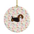 thumbnail image 1 of 2.8 x 2.8 in. Unisex Beagle Merry Christmas Ceramic Ornament, 1 of 1