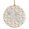 thumbnail image 1 of 2.8 x 2.8 in. Unisex Bichon Frise Merry Christmas Ceramic Ornament, 1 of 1