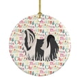 thumbnail image 1 of 2.8 x 2.8 in. Unisex Havanese No.1 Merry Christmas Ceramic Ornament, 1 of 1