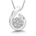 thumbnail image 1 of 2.80 CT 14K White Gold Sparkling Round Diamonds Pendant Necklace, 1 of 1