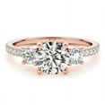 thumbnail image 1 of 2.80 Ct Stunning Round Diamond Bridal Rings Solid 18K Rose Gold, 1 of 6