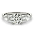 thumbnail image 1 of 2.80 Ct Stunning Solitaire Round Natural Moissanite Wedding Rings for Women Solid 18K White Gold, 1 of 6