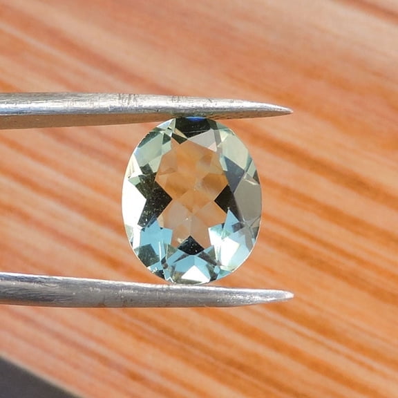 2.80Cts Natural Green Amethyst Oval Shape Normal Cut Loose Gemstone