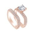 thumbnail image 1 of AFFY 2.82 Carat Round Shape White Natural Diamond Semi Mount Wedding Engagement Ring Set 18K Solid Rose Gold Ring Size-5.5, 1 of 1