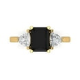thumbnail image 1 of Three-Stone Engagement Ring for Women - 2.82ct Natural Onyx in 14K Yellow Gold Promise Ring, 1 of 6