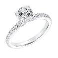 thumbnail image 1 of 2.85 CT Diamond Engagement Ring, 14K White Gold - Size 6.5, 1 of 1