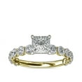 thumbnail image 1 of 2.85 Carat Princess Cut Moissanite Diamond (D/VVS1) Stunning Wedding Ring for Girls Solid 14K Yellow Gold Size 3 by Diamond-Capitals, 1 of 6
