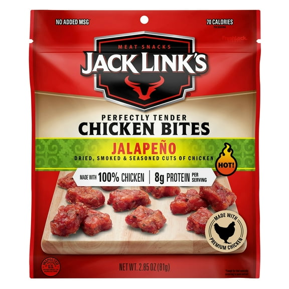 2.85 Ounce Jack Link's Jalapeno Chicken Bites (Pack of 4)