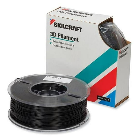 2.85 mm Skilcraft 3D Printer Acrylonitrile Butadiene Styrene Filament, Black