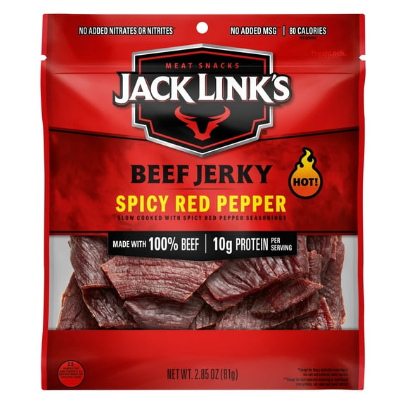 2.85oz Jack Link's Spicy Red Pepper Beef Jerky (Pack of 6)