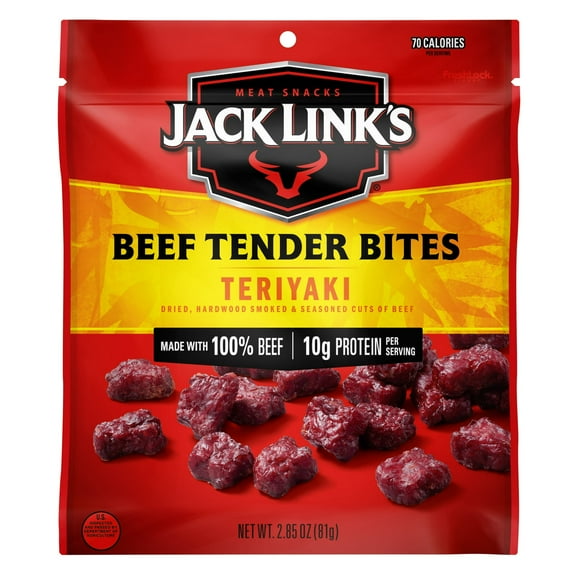 2.85oz Jack Links Teriyaki Beef Tender Bites (Pack of 6)