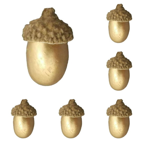 2.8Cm Simulated Acorns*20,Artificial Decorations Fall Decor for Squirrels Golden with Natural Cap Suitable for Christmas Thanksgiving Wedding and Other Table Decorations