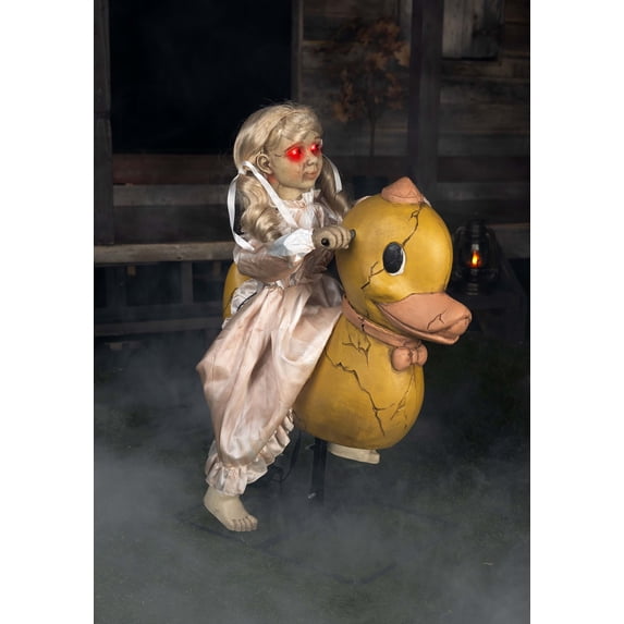 2.8FT Rocking Duck Doll Animatronic Decoration