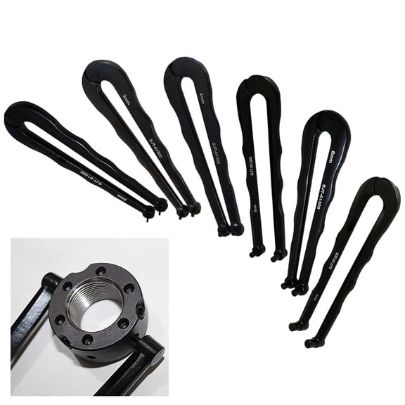 2-8Mm Finish Steel Adjustable Pin-Type Face Spanner Wrench For Round Nuts 161Mm Adjustable Round Nut Wrench Angle Grinder Wrench 2Mm Fangkenuo