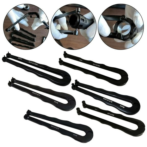 2-8Mm Finish Steel Adjustable Pin-Type Face Spanner Wrench For Round Nuts 161Mm Adjustable Round Nut Wrench Angle Grinder Wrench 8Mm Fangkenuo