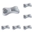thumbnail image 1 of 2-8PC Lightweight Small Food and Water Pet Bowls Dog Feeding Bowls Cat Storage Bowl 2 in 1 Bone Shaped Feeder with Non Base for Small Dogs Puppy Cats Indoor Outdoor Durable Double Bowl, 1 of 9