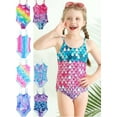 thumbnail image 1 of 2-8T Girls One Piece Swimsuits Summer UPF 50+ Beach Bathing Suit Strap Swimwear, 1 of 12