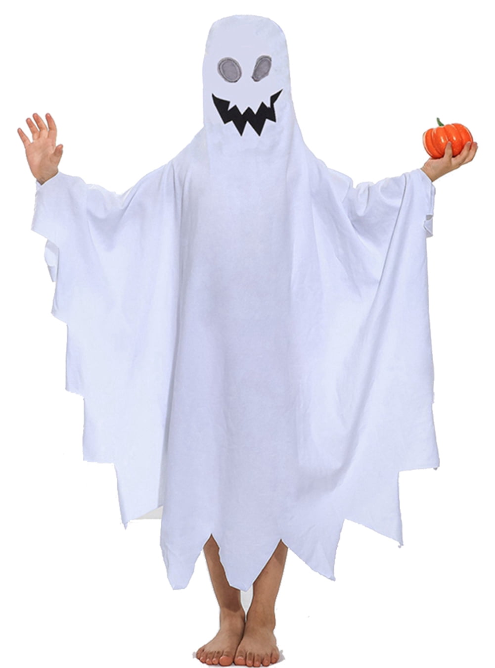 28T Toddler Boy Girl Boo Ghost Robes Costume Kids Halloween Spooky