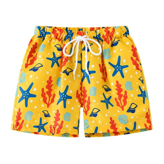 Toddler Boys Swim Trunks Kids Baby Cartoon Bathing Suit Beach Swimming Shorts Swimsuit for Boys Size 5-6T