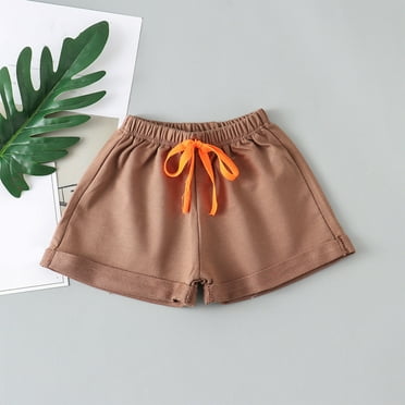 2-8Years Kids Girls Athletic Running Shorts Clearance Toddler Soccer Shorts Solid Color Quick Dry Basketball Gym Active Shorts With Drawstring