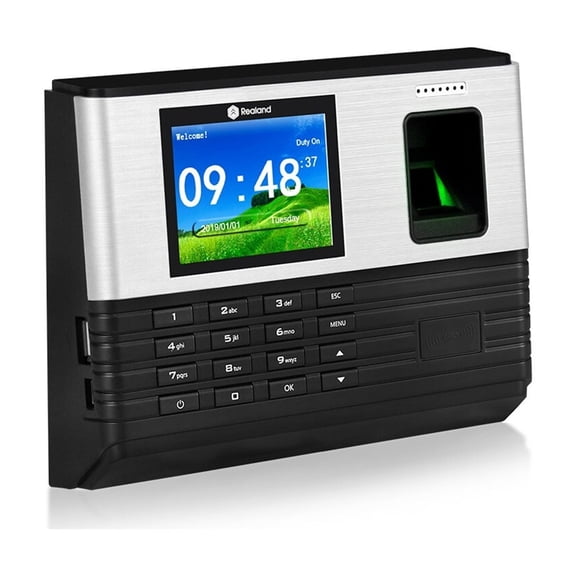 2.8inch TCP/IP/WIFI Biometric Fingerprint Attendance Machine RFID Employee Check-in System Time Clock Recorder Password - Efficient Management