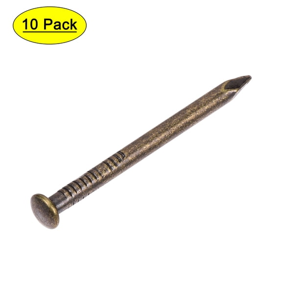 2.8x40mm Small Tiny Nails Brass Bronze Tone 10 Pack