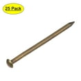 thumbnail image 1 of 2.8x50mm Small Tiny Nails Brass Bronze Tone 25 Pack, 1 of 6