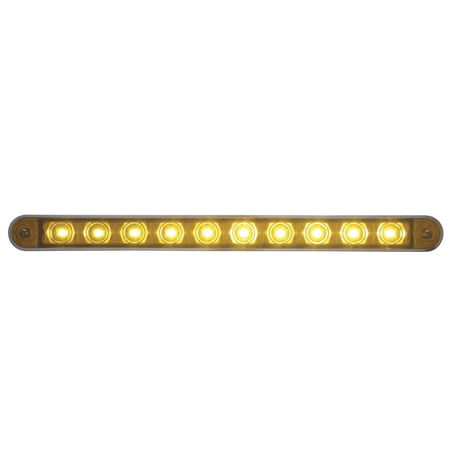 (2) 9" Amber LED Truck Trailer RV Flasher Park Running Turn Signal Lights
