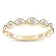 thumbnail image 1 of AFFY 2/9 Carat (Cttw) Round Natural Diamond Beautiful Engagement Band Ring 14K Solid Yellow Gold (I-J Color, I2-I3 Clarity,0.23 Carat (cttw) Ring Size-5, 1 of 6