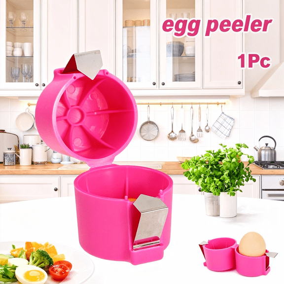 2.95×1.97 Inch Egg Cracker & Egg Opener – Safe Mess-Free Egg Shell Breaker Tool for Raw Eggs, Easy Egg Opener for Kids & Families.