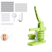2.95-Inch button maker, plastic pin maker for 100 button parts, round cutter and hex key, reinforced handle for DIY badge, personalized pin