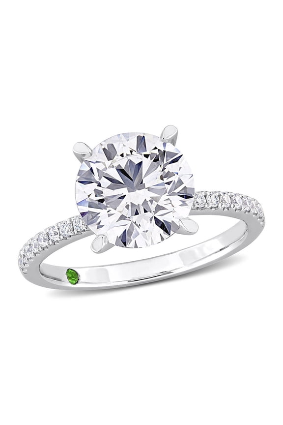 2.96 Carat (Ctw VS1-VS2, G-H) Lab-Grown Diamond Solitaire Engagement Ring 14k White Gold for Women