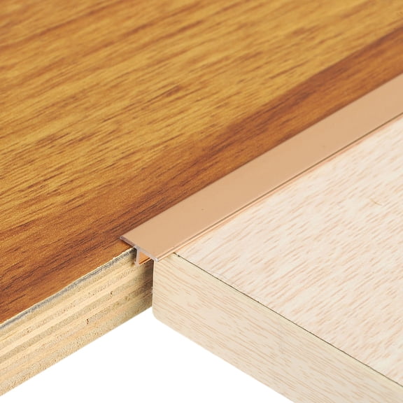 2.9Ft x 0.39" T-Molding Floor Transition Strips, Flat Divider Strip, Gold
