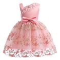 thumbnail image 1 of 2-9T Flower Girls One Shoulder Dress Christmas Wedding Party Gown, 1 of 7