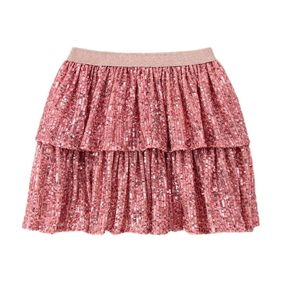 2-9T Toddler Little Girls Ruffle Floral Skirt Big Girl High Waisted Tiered Short Mini Skater Skirts
