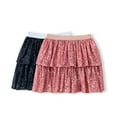 thumbnail image 1 of 2-9T Toddler Little Girls Ruffle Floral Skirt Big Girl High Waisted Tiered Short Mini Skater Skirts, 1 of 8