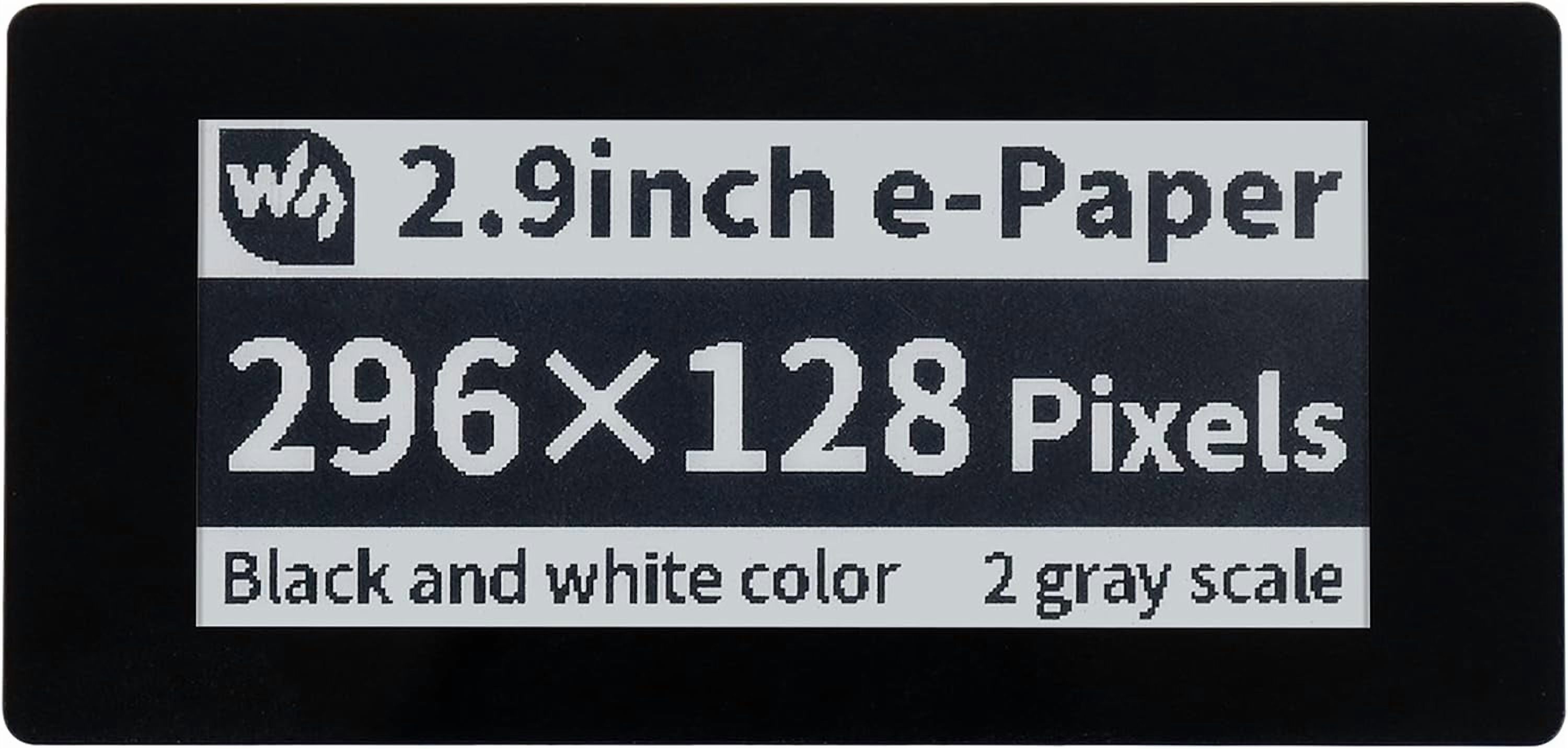 2.9inch Touch E-Paper Display HAT for 4B/3B+/3B/2B/Zero/Zero W/WH, 296×128 Pixel 5-Points Black/White 3.3V/5V Capacitive Touch E-Ink Screen, SPI Interface Support Partial Refresh